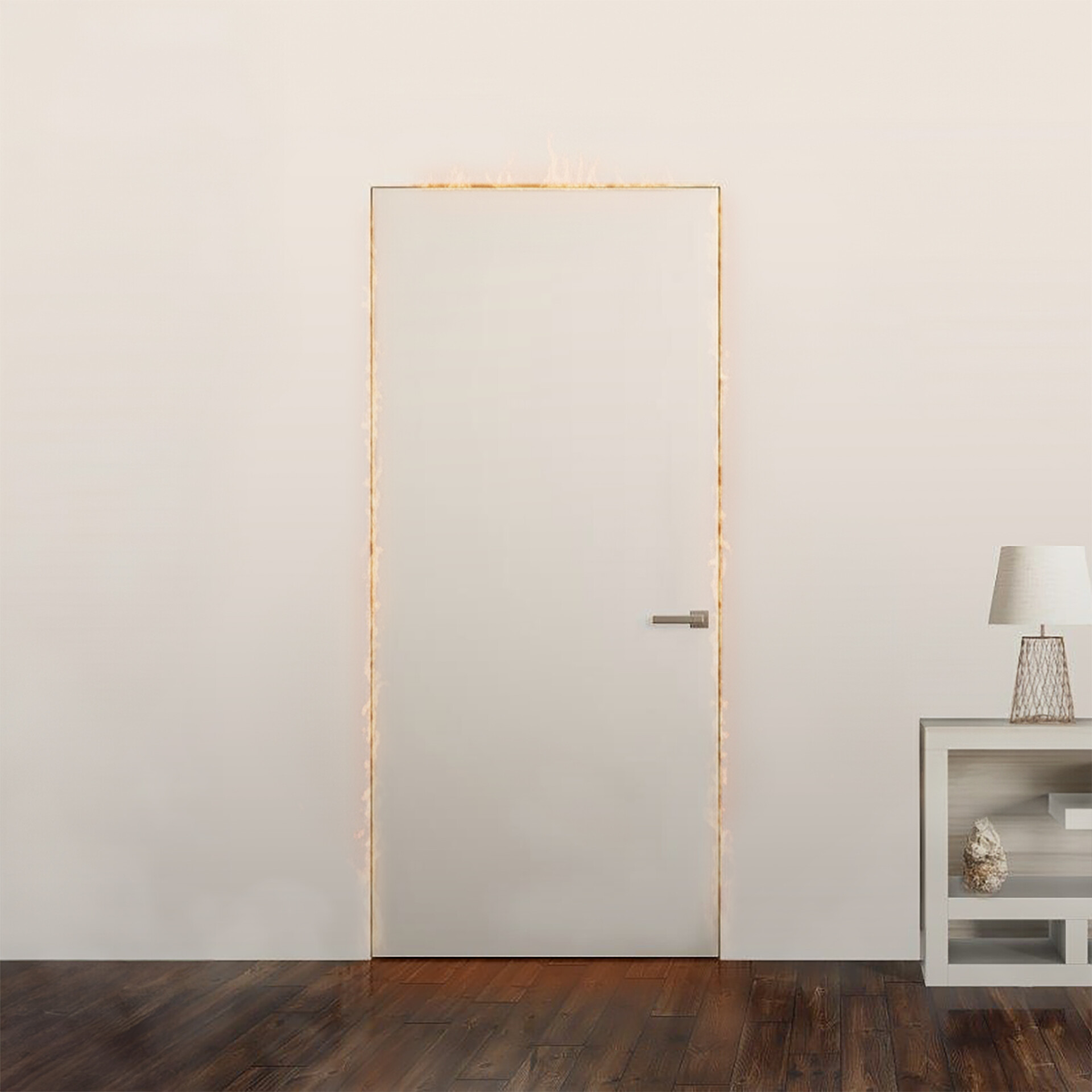 porte blanche mur blanc2