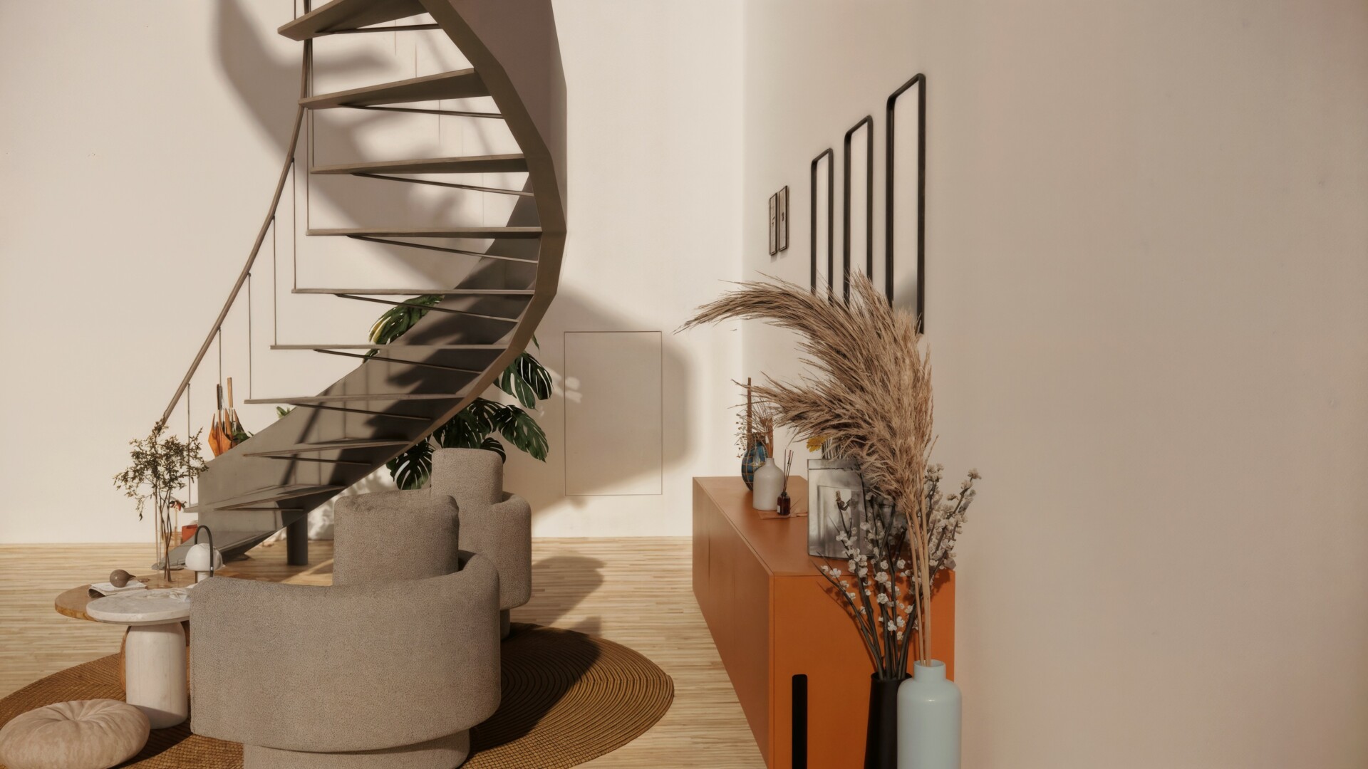 escaliers accueil trappe cloison 2